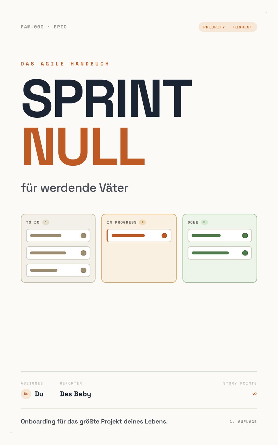 Cover von Sprint Null: Das agile Handbuch für werdende Väter